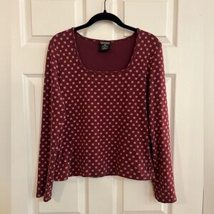 Polo Ralph Lauren - Vintage Floral Square Neck Long Sleeve Tee - Women’s L